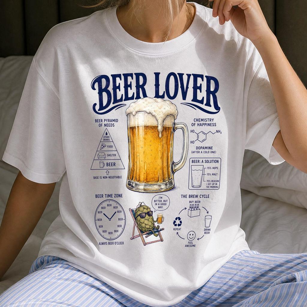 Funny Beer Lover Shirt - Retro Drinks & Brewing Gift - Sarcastic Beer Lover Clothing