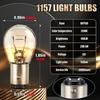 10PCS 12V 1157 Bulb Brake Light Bulbs Flat Feet Twin Filament Turn Signal Bulb Replacement For Marker Tail Running Parking Bulbs 7