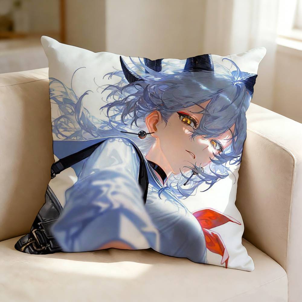 Game WWuthering WWaves ZZani Square DoubleSided printed Pillow Case Bedroom Bedside Pillow Sofa Cushion Cover
