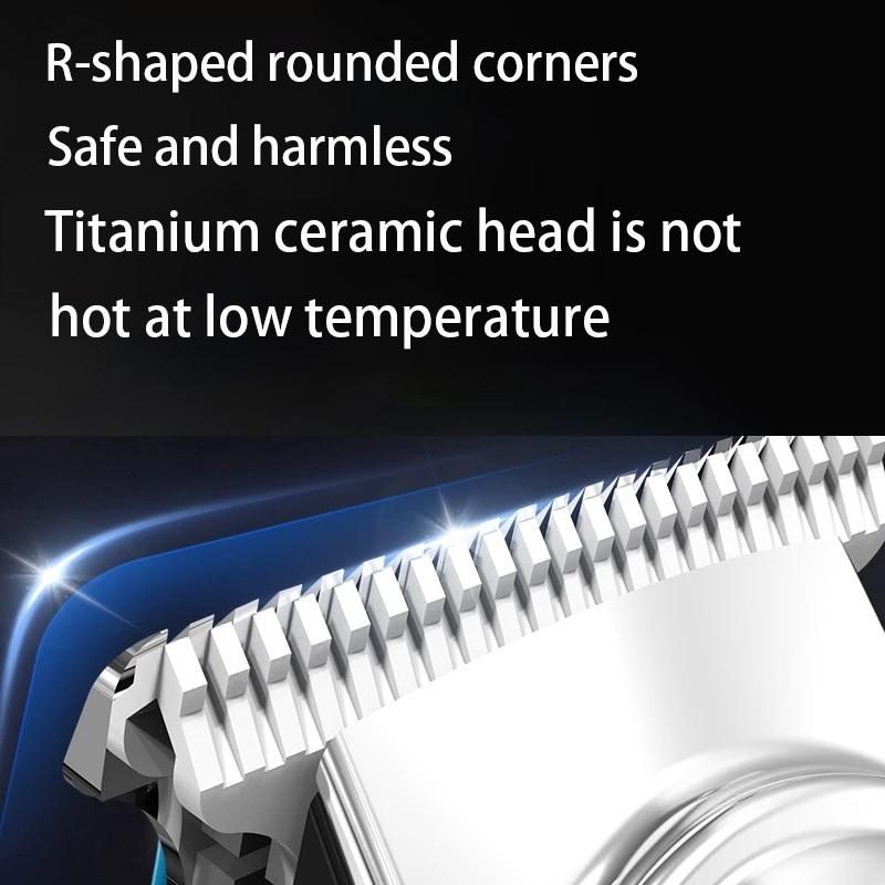 Тихий набор для стрижки волос младенцев - Безопасная машинка, Бесшумная для новорожденных, Скругленные лезвия, Перезаряжаемая, Безболезненная и без страха стрижка дома для детей