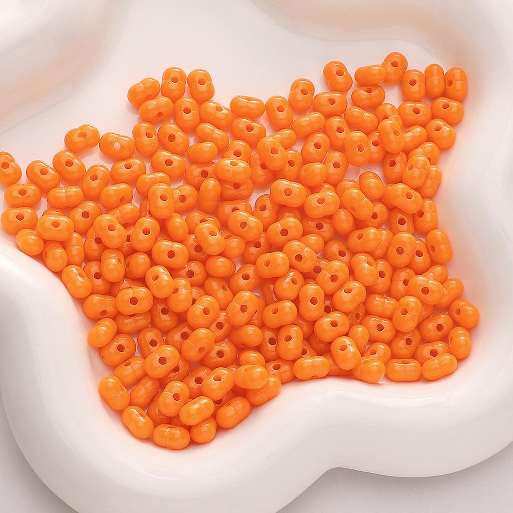Бусины для браслетов ручной работы 8x5 мм Однотонные бусины Светлые арахисовые бусины Акриловые бусины из проса Бусины-россыпи Бусины Аксессуары для самостоятельного изготовления Струны Браслеты