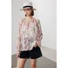 Silk Shirt Women's Spring/summer Loose Micro-permeable Smooth Printing Two-piece 100% Mulberry Silk Blouse
