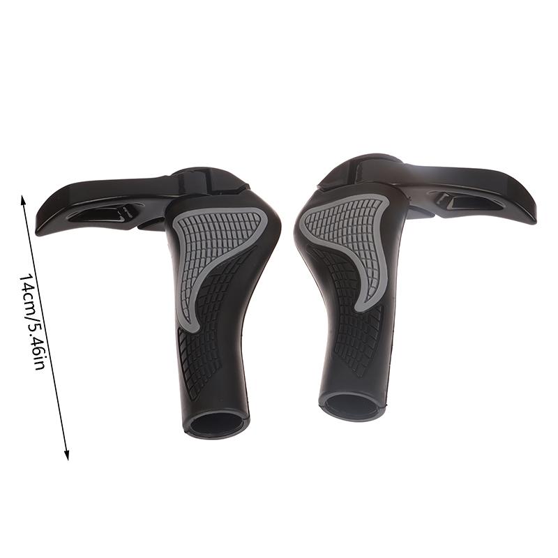 Ручка для горного велосипеда из овечьего рога, противоударная и пылезащитная резиновая ручка для велосипеда, двусторонний блокирующий аксессуар