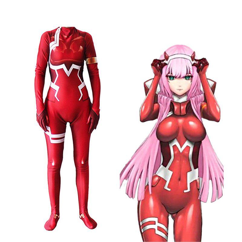 Элегантный Косплей Боди Zero Two 02 из Darling In The Franxx Идеально Подходит для Тематических Вечеринок