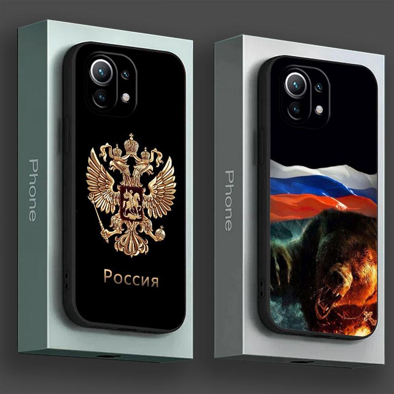 Чехол для телефона с флагом России СССР CCCP для Xiaomi 14T 13T 12T 11T 10T 14 Pro 11 Lite Poco X3 X4 X5 X6 M5 F5 F6 Pro Мягкий силиконовый чехол