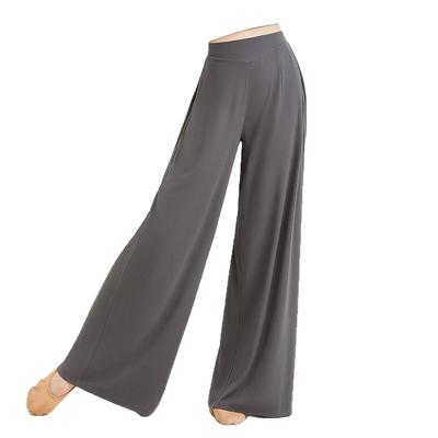 Танцевальные брюки Новый костюм для занятий классическим танцем для женщин Свободные ниспадающие брюки для китайского танца Модерн кэжуал с широкими штанинами