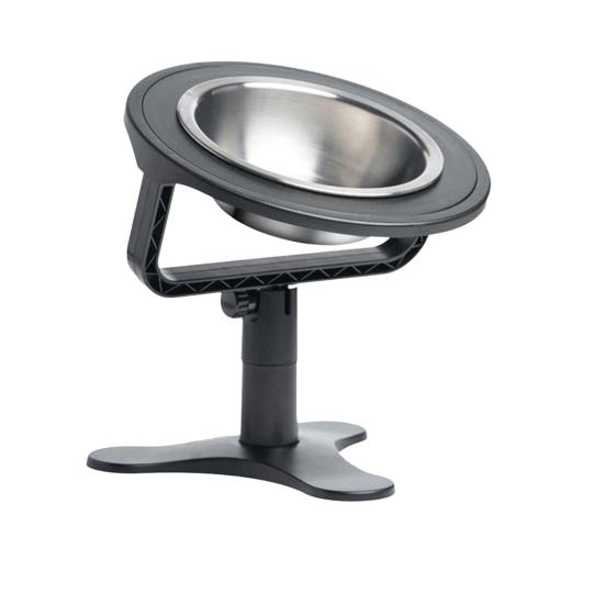 Приподнятая миска для кошачьего корма Регулируемая Наклонная Миска для питомца из нержавеющей стали Нескользящая Приподнятая