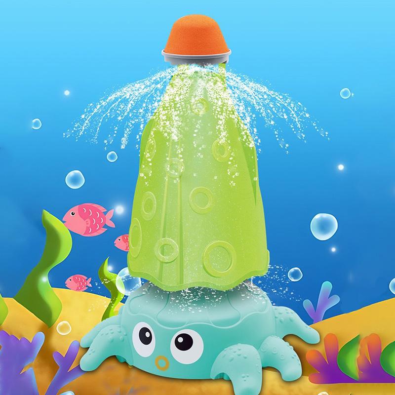 Детский осьминог-распылитель Вращающаяся игрушка с водяным распылением Брызгалка Летний Задний двор Сад Двор Газоны Пляж Игрушка для развлечений Мультяшная Уличная игра