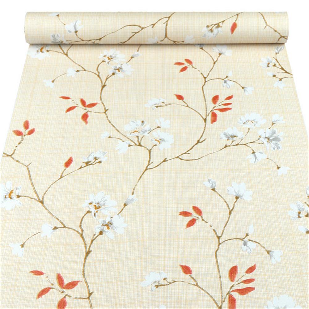 Цветочные самоклеящиеся обои Зеленая самоклеящаяся контактная бумага Съемные водонепроницаемые обои для спальни, домашнего декора