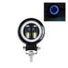 3Inch Universal Motorcycle Headlight Led Fog Mini Spot Lights Angel Eyes 20W Lenses for Scooter Atv Moto Accessories Lamp.