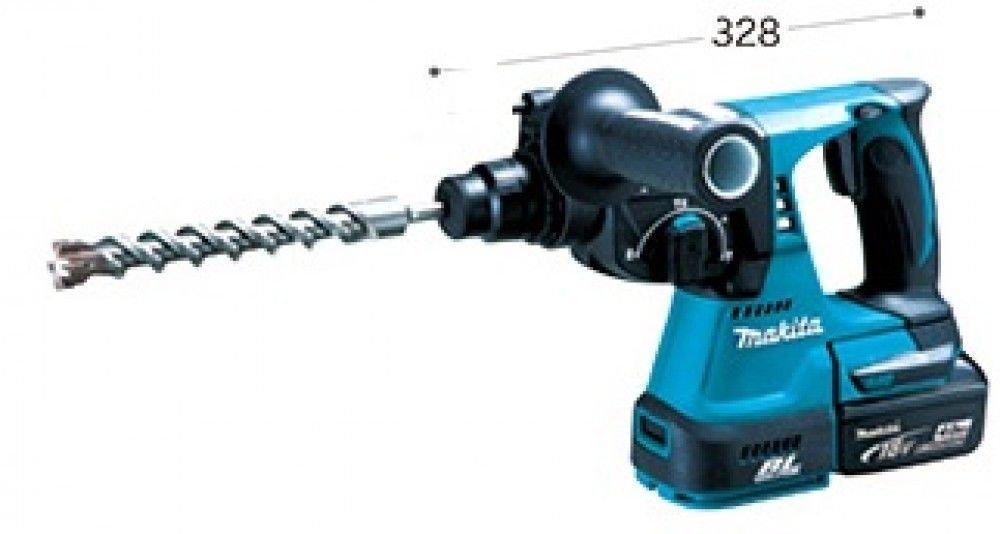 Makita HR244DZK Cordless Hammer Battery Charger Sold Separately Drill, 18V, 24mm, Chiselable, SDS+,
