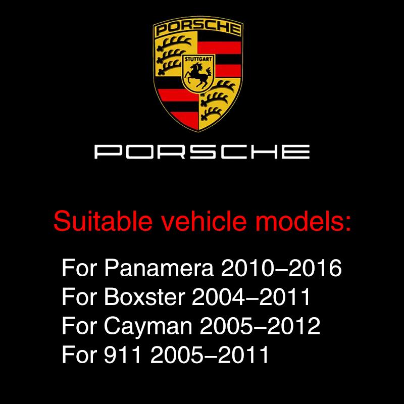 2 шт. Светодиодные проекторные лампы для дверей автомобиля, декоративный атмосферный свет Для Porsche Cayenne Panamera Macan 911 718 Taycan Boxster Cayman