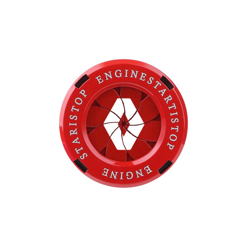 For NewRenault Car Start Stop Button Cover Car Interior Decor Engine Switch Sticker RS Megane 2 3 4 Trafic Scenic 2 Clio Captur SS1