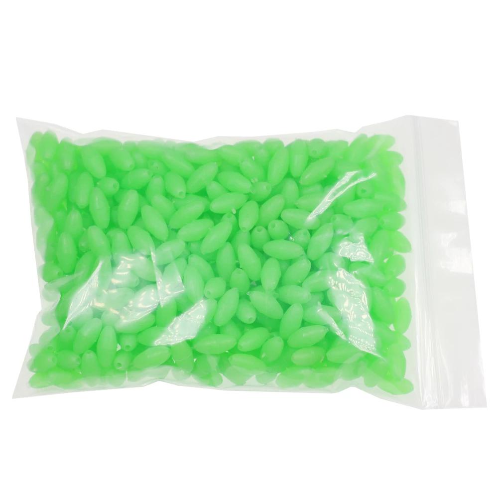 Rigs Oval Treble Hook Fishing Floats Fishing Luminous Balls Fishing Beads Glowing Sink Beads