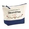 Trousse De Maquillage - PLANETEE - Décoratrice Au Top - Grand Format - Coton - Impression HD