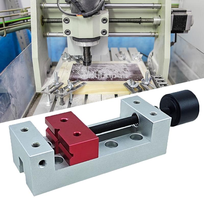 Тиски скамьи Зажим Алюминиевый Плоский Зажим Маленький Зажим для Сверлильного Станка Тиски Пресс-Машина Тиски Фиксирующий Инструмент Сверло Простой в Использовании