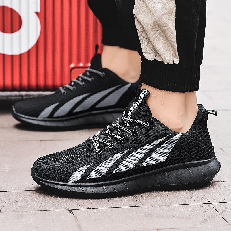 2021 Лето Весна Мужская Обувь Fly-Woven Mesh Дышащая Спортивная Обувь Универсальная Повседневная Модная Обувь