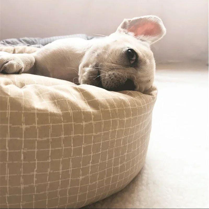 Dog Pet Beds Small Dogs Kennel Large Medium Basket Bed for Cats Supplies Puppy Breeds Accessories Mat Fluffy