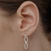 TOU [Silver925] WE022 Rope drop silver earring