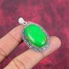 Green Copper Turquoise Pendant, 925 Sterling Silver Pendant Gemstone Jewelry, Handmade Pendant Amazing Jewelry, Gift For Her