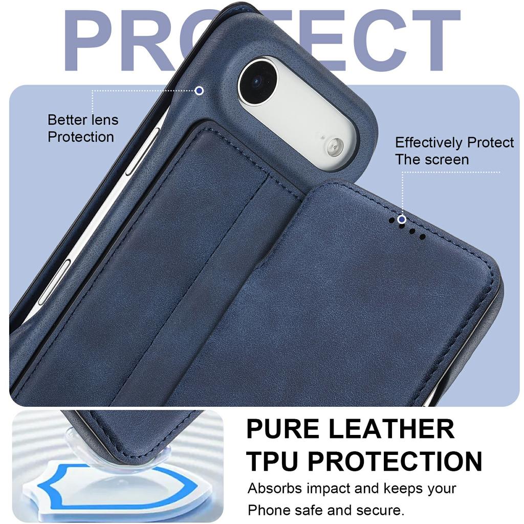 LC.IMEEKE For iPhone 17 Air Case Card Holder Stand Leather Phone Cover