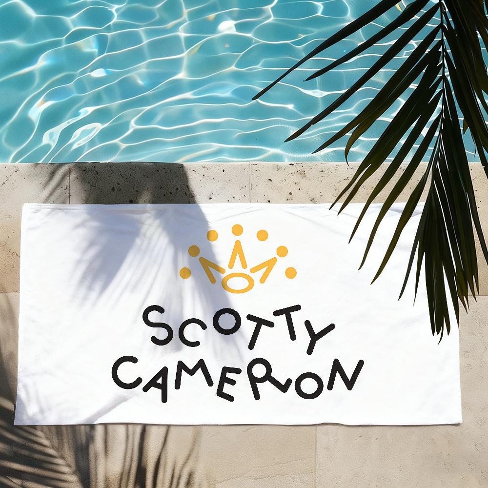 Модное полотенце с принтом S-Scotty C-Cameron, быстросохнущее, пляжное, подходит для бассейнов, кемпинга, йоги и спортзала