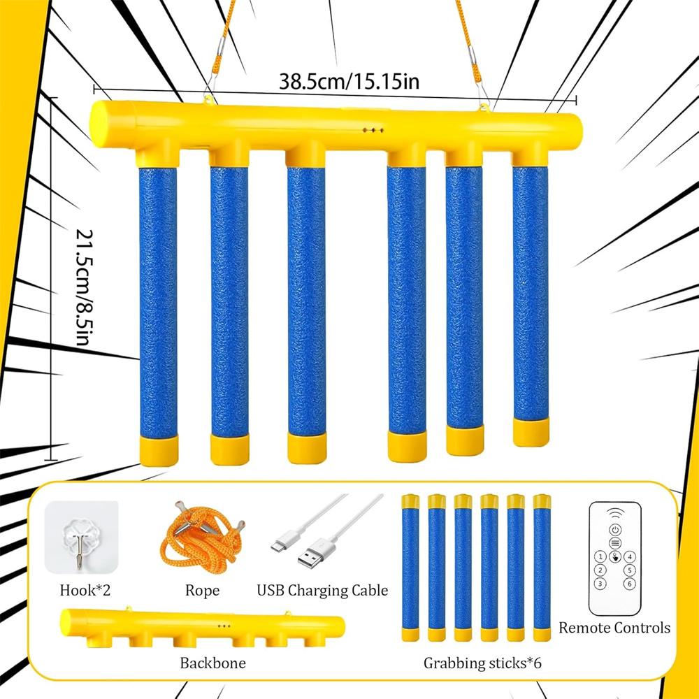 Игровой набор 'Световые палочки для тренировки реакции' с пультом дистанционного управления, 3 режима скорости, тренировка координации глаз и рук, игрушка для детей и взрослых