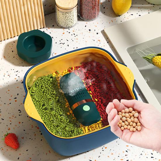 Portable Fruit And Vegetable Cleaner, USB Waterproof Food Purifier, Hydroxy Ion Generator, No Scrubbing Herb Washing Device, Portable Kitchen Gadget