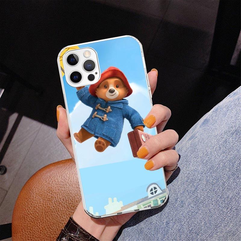 Cute P-PaddingtonS Bear Phone Case For iPhone 13 12 Mini 11 Pro Max XS XR X SE 7 8 Plus 5S 5 6S 6 Gift Print Cover Fundas