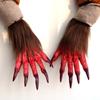 Creepy Beast Claws Realistic Cosplay Mittens Party Props Halloween Gloves  Masquerade