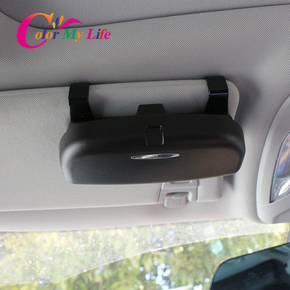 New Sun Visor Car Glasses Sunglasses Holder Case for Skoda Octavia Yeti Roomster Fabia Rapid Superb Kodiaq Karoq