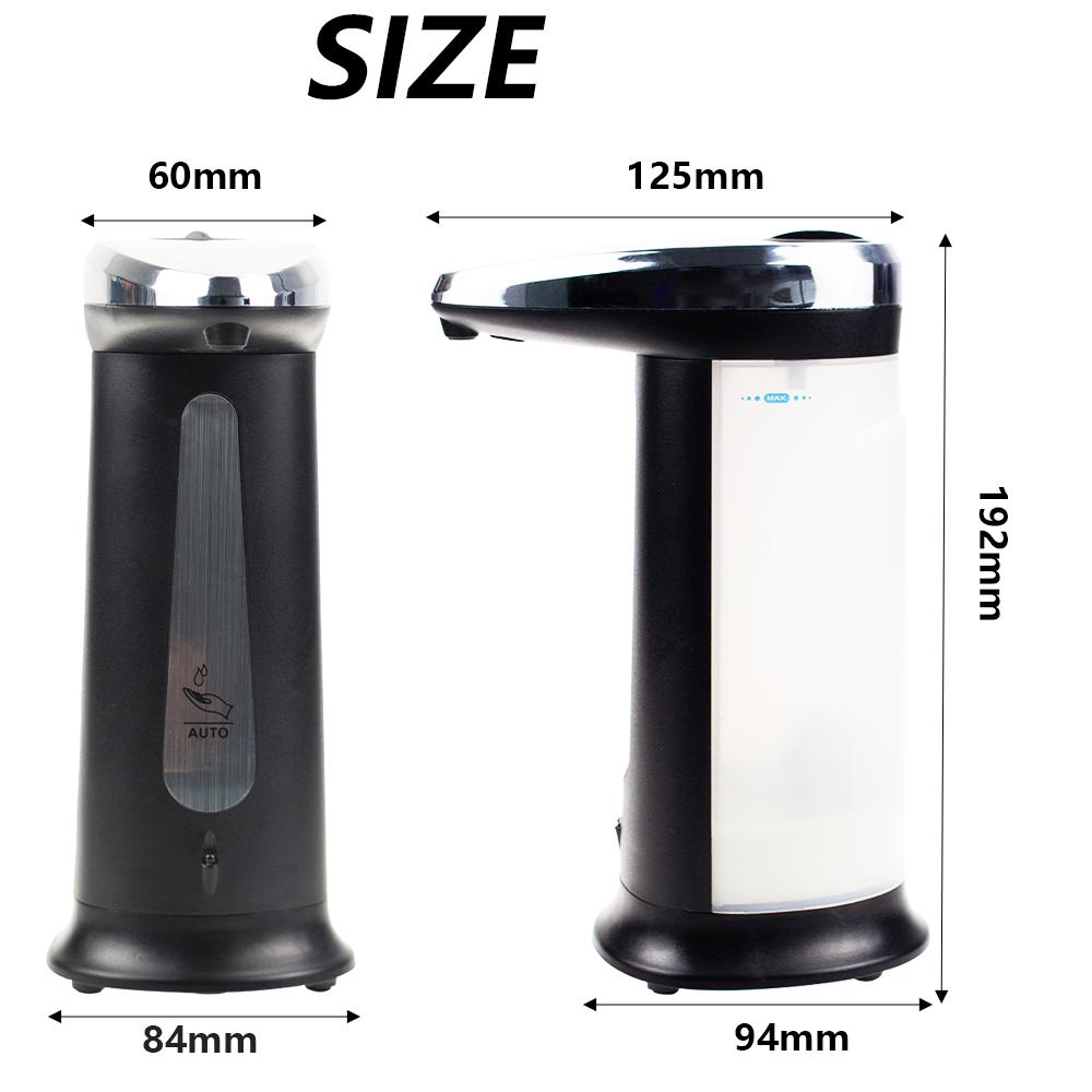 Автоматический дозатор жидкого мыла, 400 мл, умный бесконтактный инфракрасный датчик движения, дозатор дезинфицирующего средства для кухни, ванной комнаты, туалета