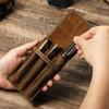 Handmade Pen Pencil Case Leather Desktop Organizer Retro Pen Pouch Holder  Stationary