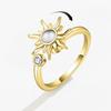 SMJEL Кольцо-ромашка Fidget Кольцо против стресса Вращающееся кольцо Цветок тревожности Трендовое Жемчужное Вращающееся украшение для женщин Подарок на вечеринку