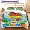 3pcs Hey Duggee1 Design Cover Set - HD Printed Bedding with 1 Cover and 2 Pillowcases - Perfect for Home and Dorm Decor