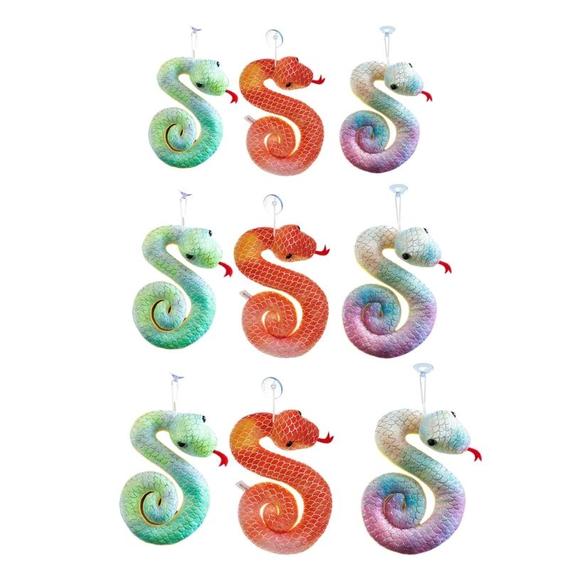 Fashionable Snake Hanging Ornament Charm Accessory with Vibranting Color and Gold Accent Sturdy PP Cotton Materials