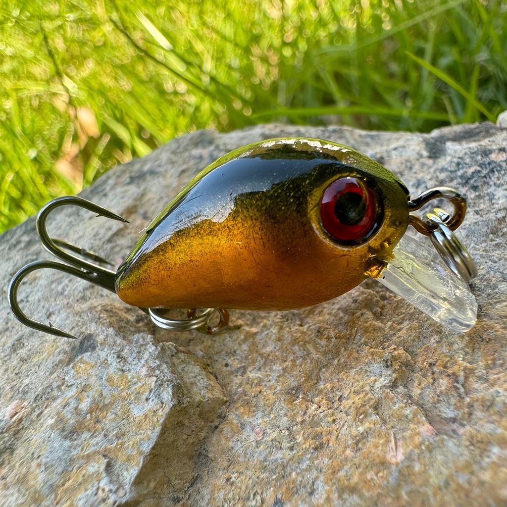 Рыболовные приманки Crankbait, жесткие приманки для окуня, поверхностные приманки для панфиша/краппи, крючки, искусственные приманки, 8 предметов, мини-рыболовные снасти