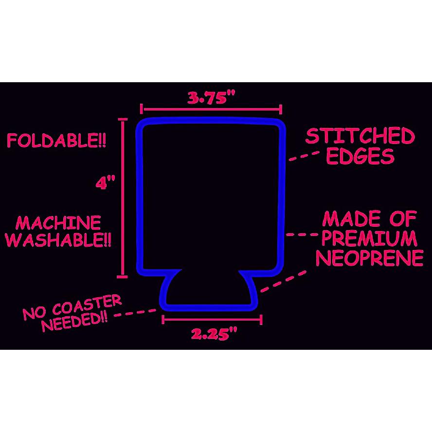 Funny Guy Mugs Space Cat Collapsible Neoprene Can Coolie - Unicorn Drink Cooler