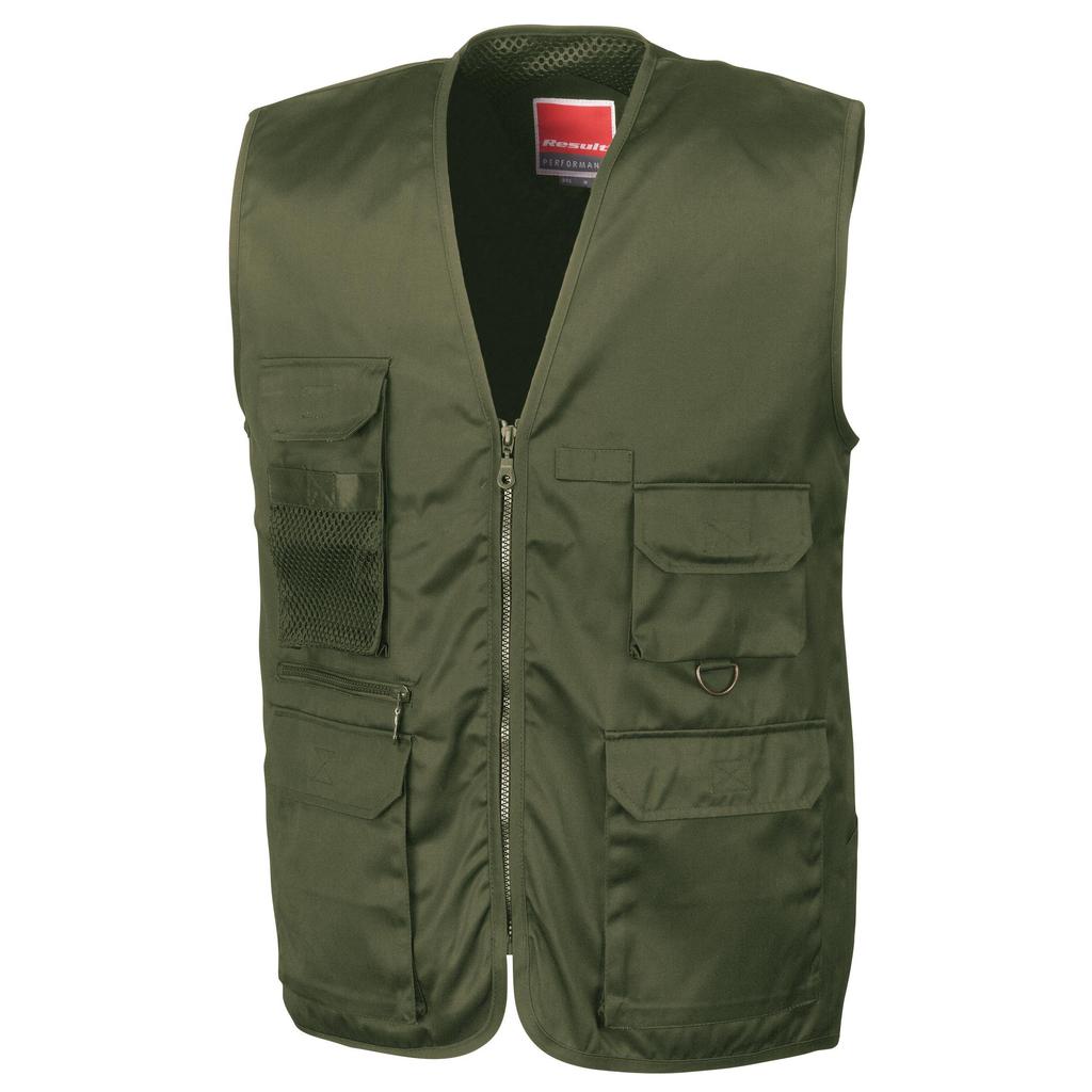 Result Mens Safari Waistcoat Jacket