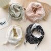 Cotton And Linen Small Square Scarf Silk Scarf Women'S Spring And Autumn New Style Artistic And Versatile Fashionable Temperament Headband Scarf
