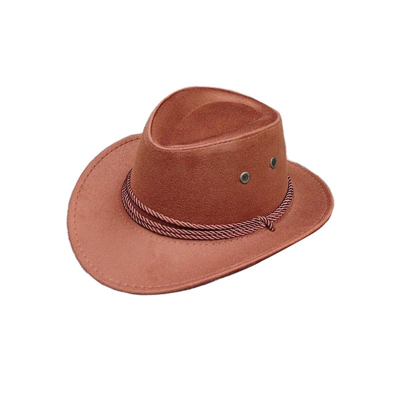 Винтажная ковбойская шляпа в стиле вестерн, однотонная шляпа с широкими полями, джазовая шляпа, защита от солнца для пешего туризма, кемпинга, верховой езды