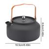 Portable Camping Kettle 1.6L Outdoor Teapot Kettle Coffee Pot 304 Stainless Steel Water Pot Campfire Kettle Camping Accessories