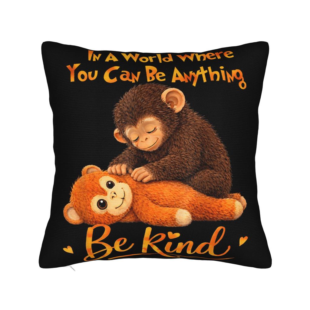 Baby Monkey Punch I Love Punch Pillow Cover Novelty Pillow Case For Sofa Home Decoration Design Pillowcases Gift