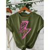 11 Colors Leopard Neon Lightning Print Kids T-Shirts Summer Fashion Street Short-Sleeve Outdoor Casual Tops for Boy and Girl's Tees Top