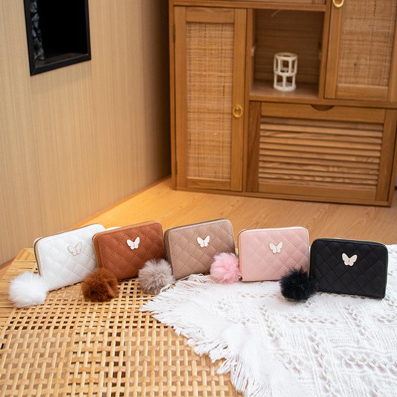 Маленький кошелек с вышитыми бабочками, женская сумка для мелочи, маленькая сумка в виде красного конверта.