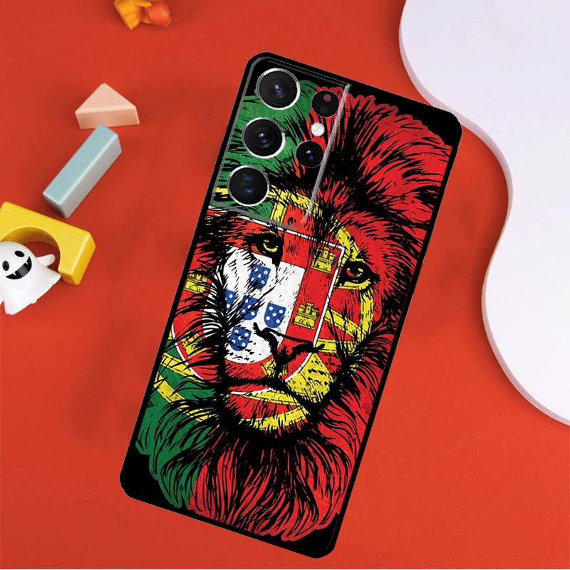 Portugal Flag Phone Case For Samsung Galaxy S25 Ultra S24 Ultra S9 S10 S20 S21 S22 S23 Plus S24 FE Cover
