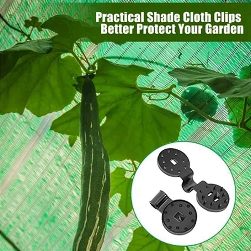 10Pcs Shade Cloth Heavy Duty Lock Grip Reusable Shade Cloth Clips Greenhouse Shade Cloth Fix Clamp