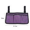 Wheelchair Armrest Side Storage Bag Convenient Storage Bag Practical Wheelchair Armrest Storage Bag Home Supplies