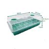 Thickened 6/12-Hole Seedling Tray with Rotating Switch & Transparent Lid for Heat and Moisture Retention