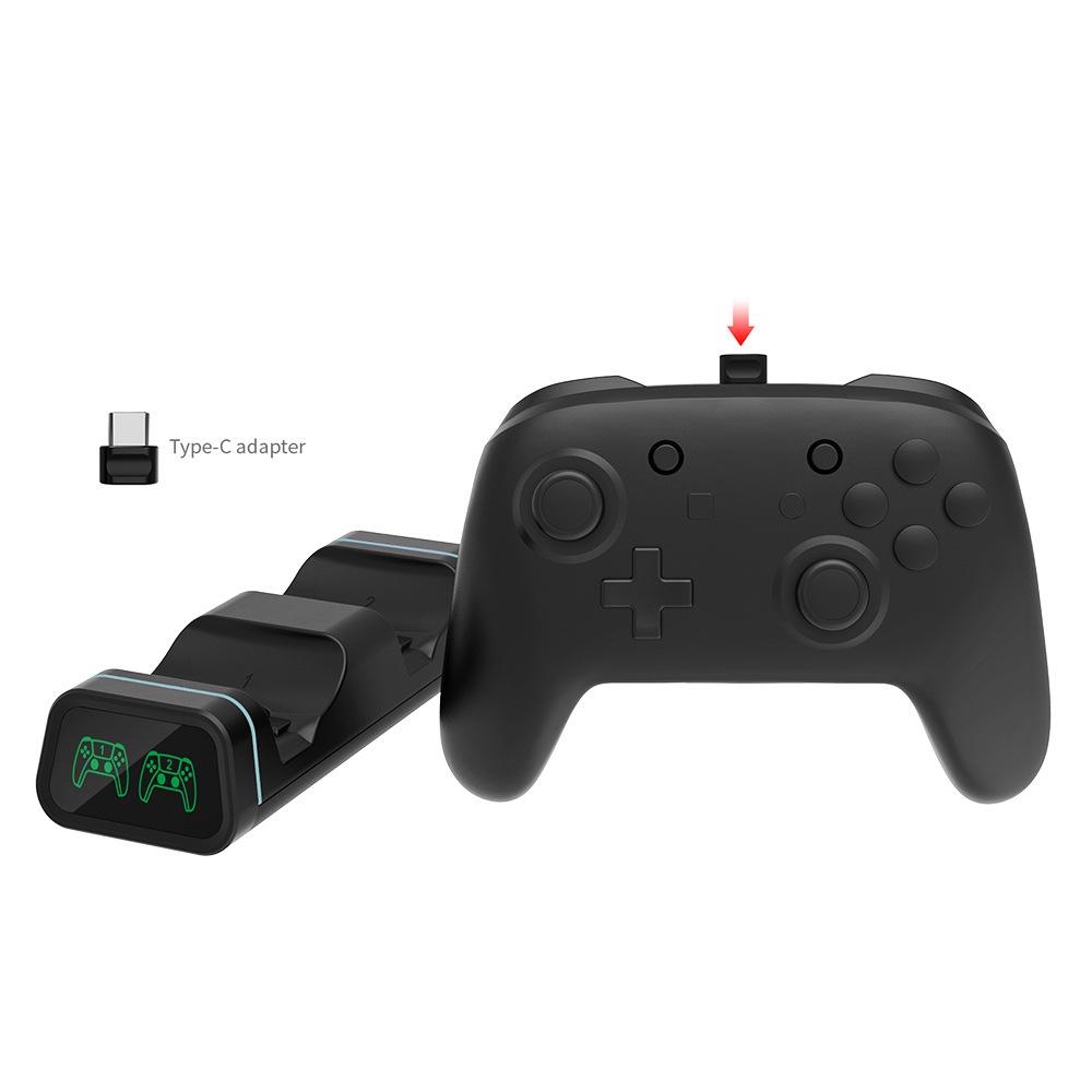 Двойная док-станция для зарядки ручек контроллеров для Xbox Series X/S/ PS5 Держатель для зарядки Nintendo Switch